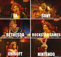 EA SONY BETHESDA ROCKSTAR GAMES UBISOFT NINTENDO