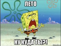 лето ну куда ты?!