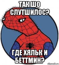 так шо слутшилос? где хяльк и беттмин?