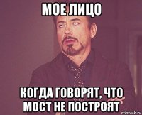 мое лицо когда говорят, что мост не построят