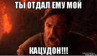 ты отдал ему мой кацудон!!!