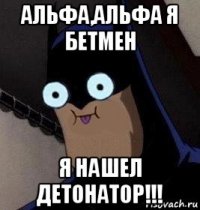 альфа,альфа я бетмен я нашел детонатор!!!