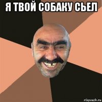 я твой собаку сьел 