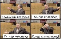 Кеулимжай келспеид Мирас келспеид Гитлер келспеид Сонда кiм келисед?