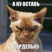 а ну оставь сордельку