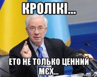 кролікі... ето не только ценний мєх...