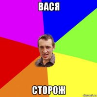 вася сторож