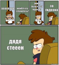 аааааааа мейбл что случилось? эмм я вышла за гидеона за гидеона дядя стееен