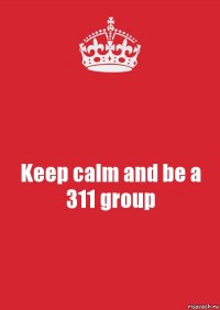 Keep calm and be a 311 group