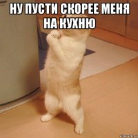 ну пусти скорее меня на кухню 