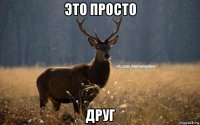 это просто друг