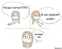 Когда скачал FIFA А он просит ключ