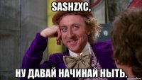 sashzxc, ну давай начинай ныть.