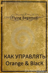 Flying Begemot КАК УПРАВЛЯТЬ Orange & BlacК