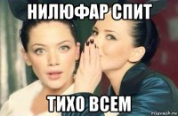 нилюфар спит тихо всем