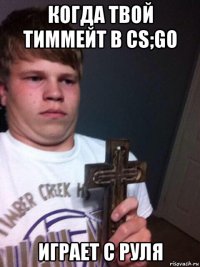 когда твой тиммейт в cs;go играет с руля