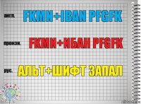 fkmn+iban pfgfk fkmn+ибан pfgfk альт+шифт запал