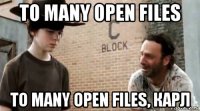 to many open files to many open files, карл