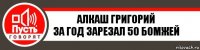 алкаш григорий
за год зарезал 50 бомжей