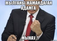 жылганы жамандаган адамга мынау