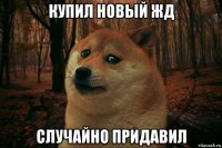 купил новый жд случайно придавил