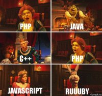 PHP JAVA C++ PHP JavaScript Ruuuby