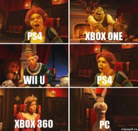 ps4 xbox one wii u ps4 xbox 360 pc