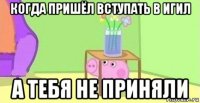 когда пришёл вступать в игил а тебя не приняли