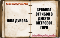 юля дубова зробила стрибок з девяти метрової гори