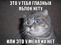 это у тебя глазных яблок нету или это у меня их нет