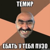 темир ебать у тебя пузо