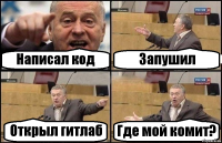 Написал код Запушил Открыл гитлаб Где мой комит?