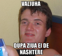 valiuha dupa ziua ei de nashtere