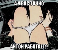 а у вас точно антон работает?