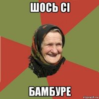 шось сі бамбуре