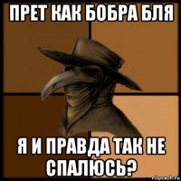 прет как бобра бля я и правда так не спалюсь?