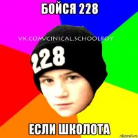 бойся 228 если школота