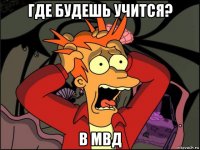 где будешь учится? в мвд