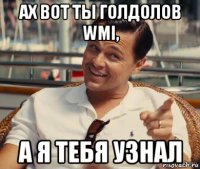 ах вот ты голдолов wmi, а я тебя узнал