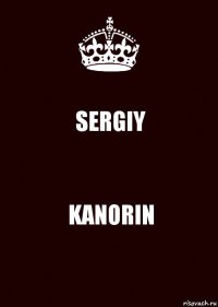 SERGIY KANORIN