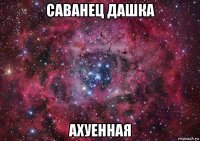 саванец дашка ахуенная