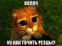 коля!! ну как точить резцы?