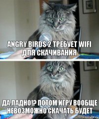 Angry birds 2 требует WiFi для скачивания Да ладно!? Потом игру вообще невозможно скачать будет