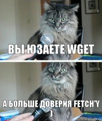 вы юзаете wget а больше доверия fetch'y )