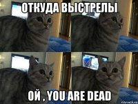 откуда выстрелы ой , you are dead