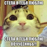 степа я тебя люблю степа я тебя люблю ооччеенньь!!