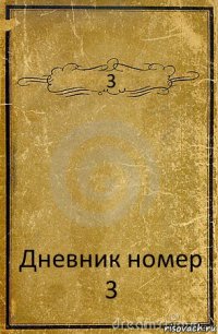 3 Дневник номер
3