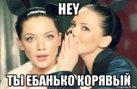 hey ты ебанько корявый