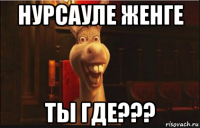 нурсауле женге ты где???