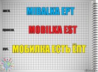 mibalka ept mobilka est мобилка есть ёпт